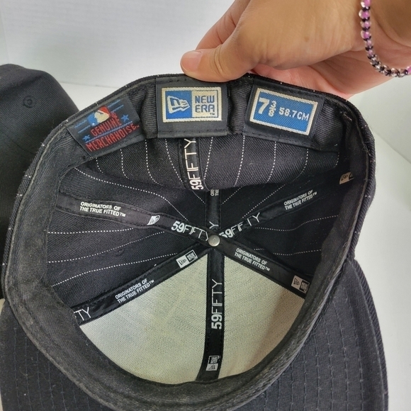 New Era 59Fifty ATLANTA BRAVES City Map Black Hat 7 3/8 Fitted Set Of 2 - Picture 11 of 13